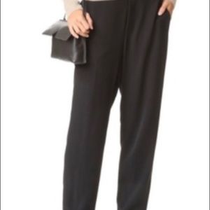 VINCE large black crepe dress pants